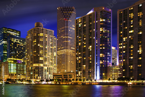 Miami Skyline at night