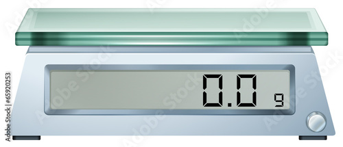 A digital weighing scale