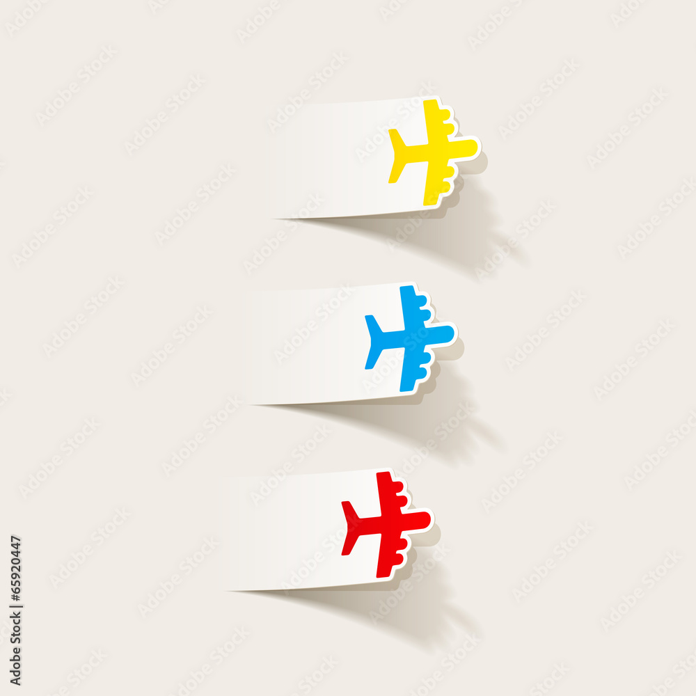 Obraz premium realistic design element: plane