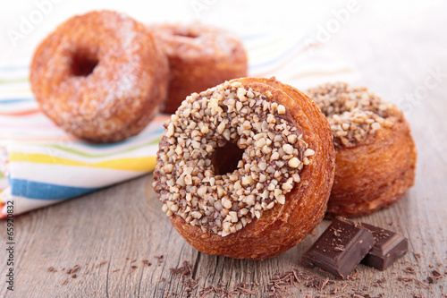 donut-cronut with chocolate