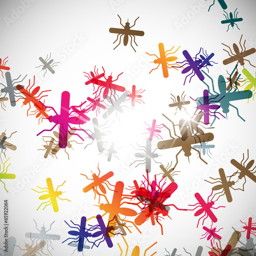 abstract background: mosquito