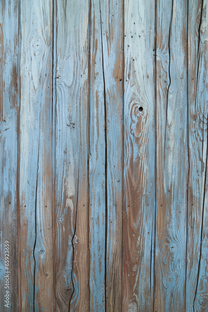 Obraz premium old blue wood wall