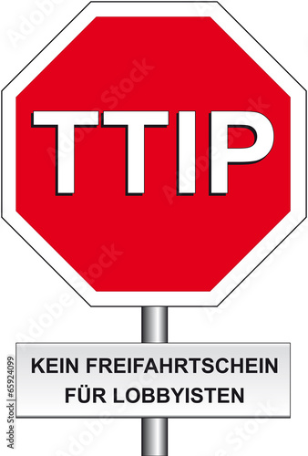 TTIP Stoppschild Lobby