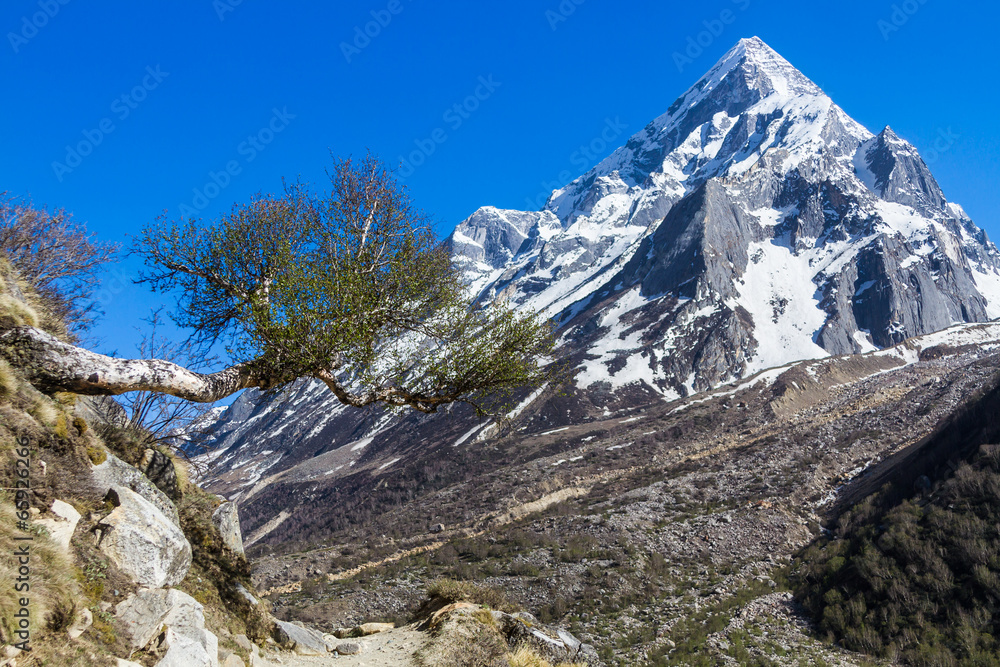 Mount Sudarshan in the Indian Himalayas
