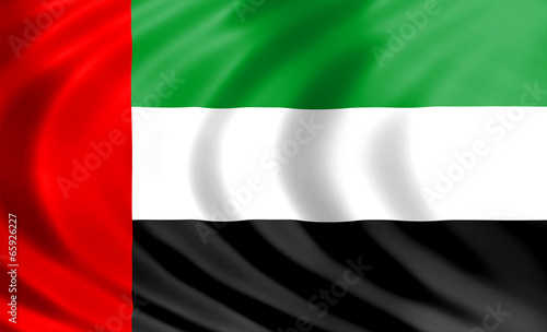 United Arab Emirates flag of silk