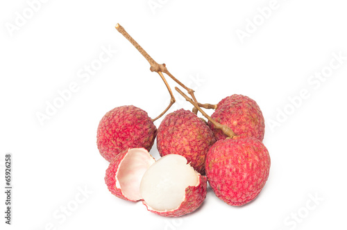 lychee fruits isolated