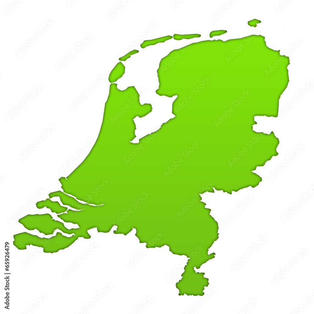 Netherlands country icon map