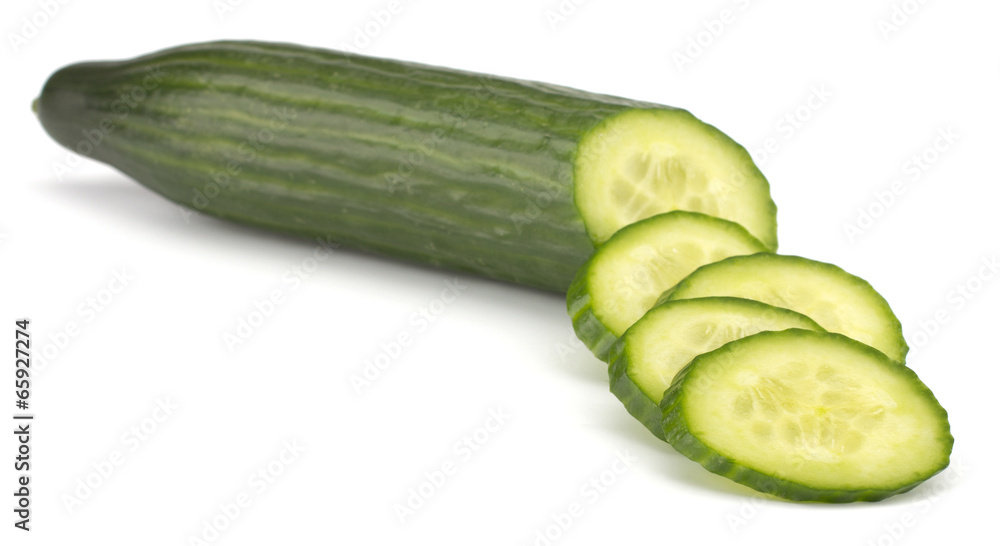 Fresh cucumber isolated on white background Fresh cucumber isolated on white background