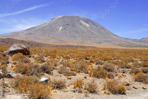 Barren Volcanic Landscape of Atacama Desert