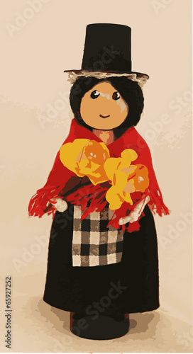 Welsh Cloths Pin Doll