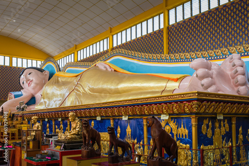 Fotografia Liegender Buddha Wat Chayamangkalaram Penang Georgetown
