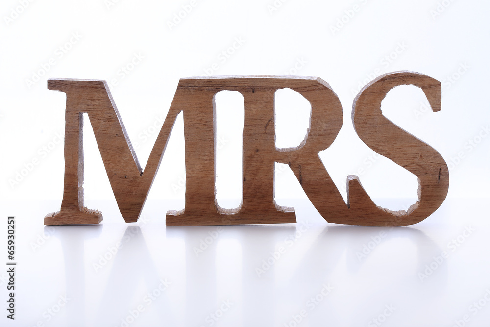 wood sign of missis (Mrs) wood sign of missis (Mrs)