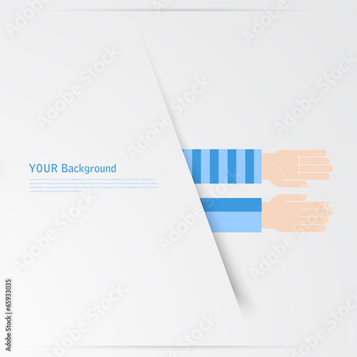 Business hands gestures design elements. isolated