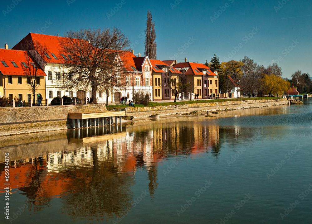 Nice houses with lake in Tata, Hungary