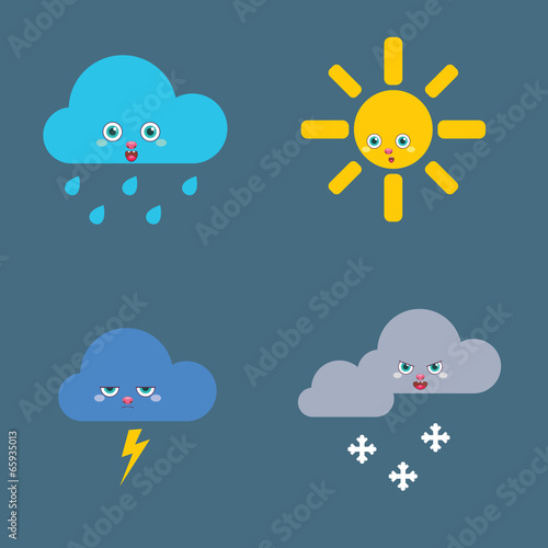 Icons set Weather