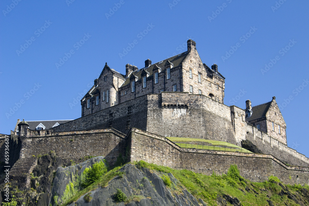 Edinburgh Castle in Scotland,