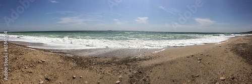 panoramic view at Black Sea coast in Odessa  Ukraine 