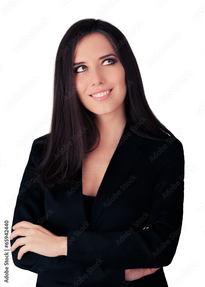 Young Business Woman in Black Suit Young Business Woman in Black Suit