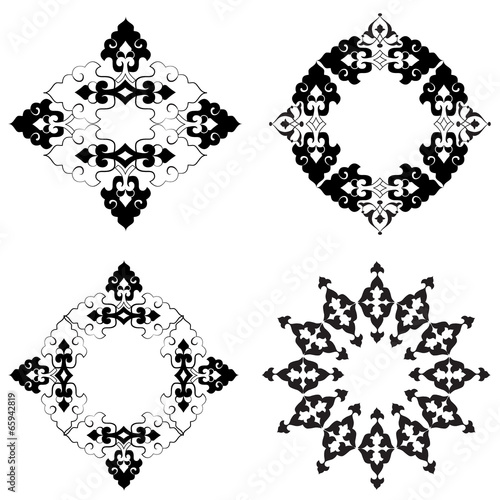 Ottoman motifs design series with thirty-six