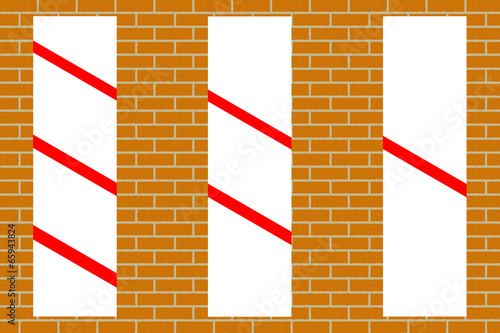Fotografie Concealed level crossing countdown markers