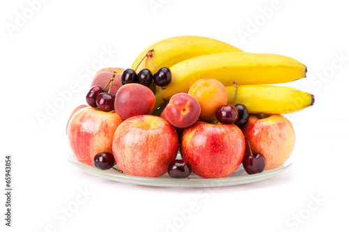 plate with fruit