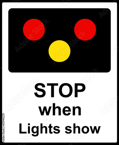 Free Download Light signals ahead at level crossing, bridge or airfield - GFXLoad