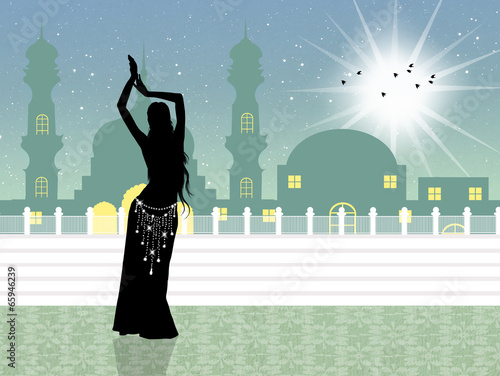 Canvas-taulu belly dance
