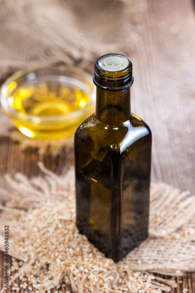 Small bottle with Sesame Oil Small bottle with Sesame Oil
