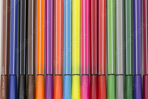 Group of bright markers