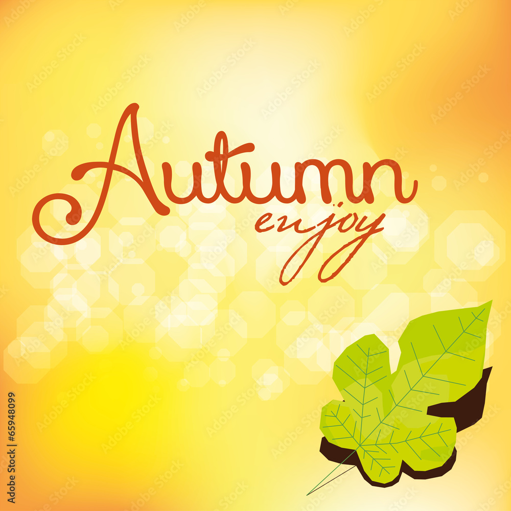 Abstract Autumn Background Pattern Template