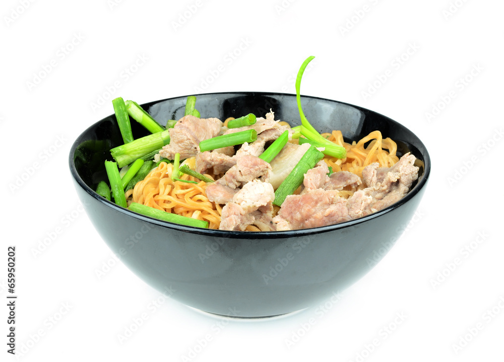 bowl of noodles with vegetables bowl of noodles with vegetables