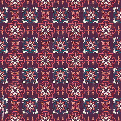Old floral tiles