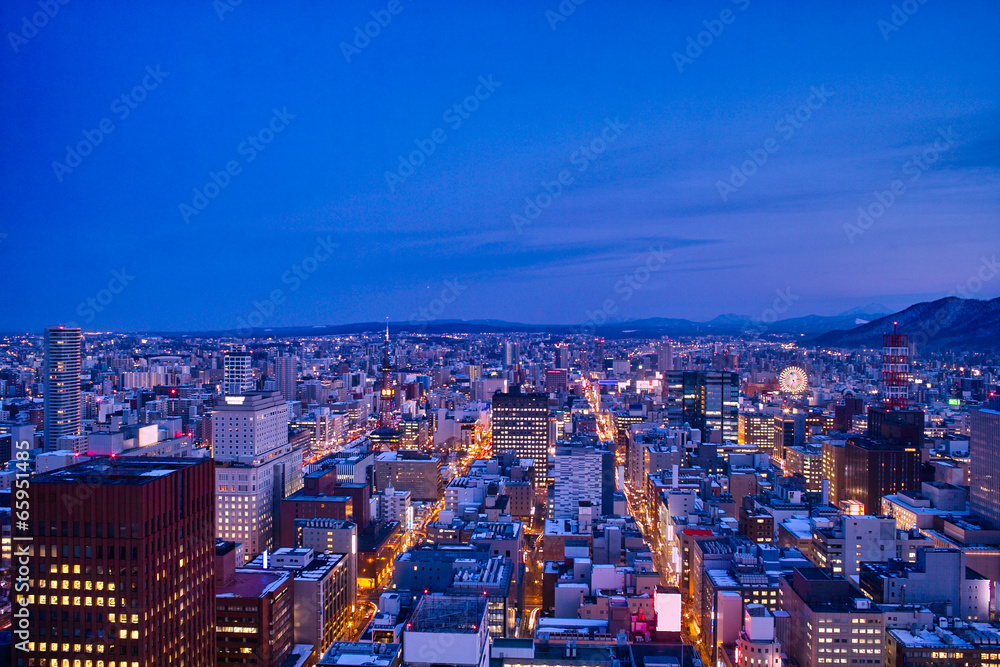 札幌市街の夜景