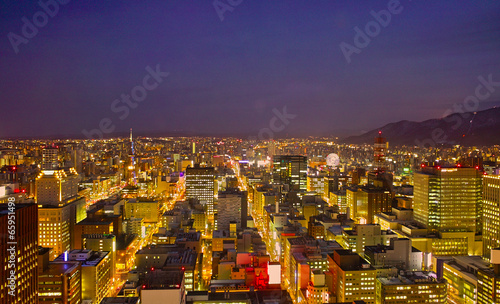 札幌市街の夜景