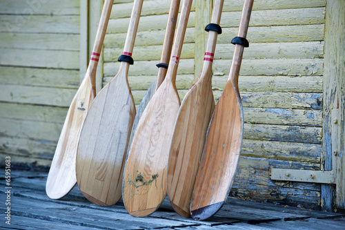 Obraz na płótnie Kayak paddles oars