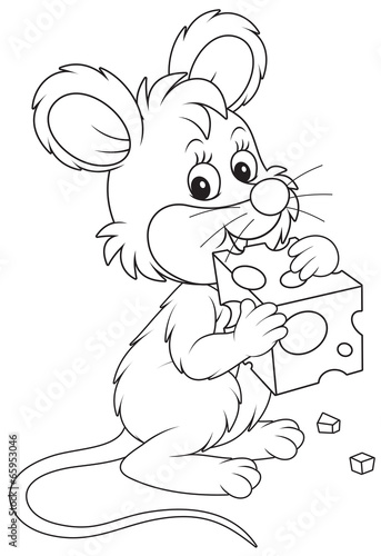 Mouse with cheese