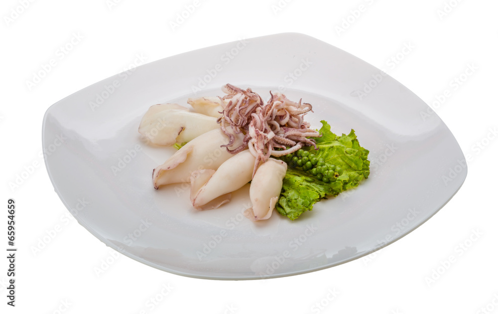 Boiled squid