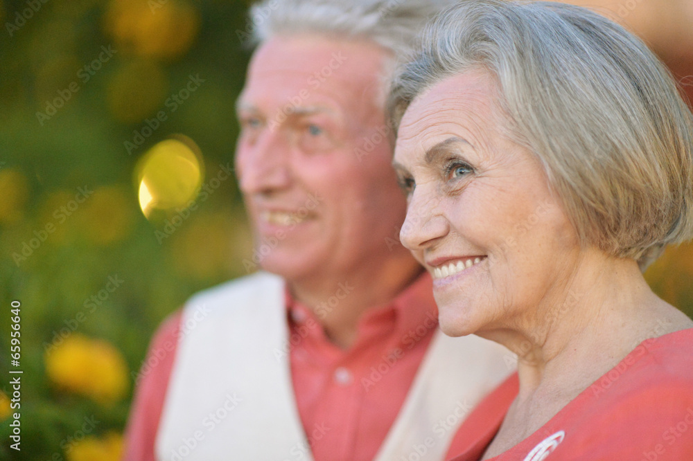 Senior couple resting Senior couple resting