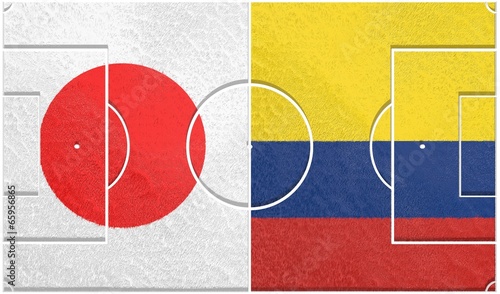 japan vs colombia group c 2014, football field
