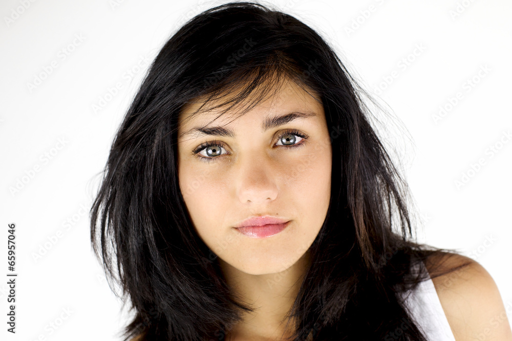 Smiling beautiful woman closeup portrait Smiling beautiful woman closeup portrait