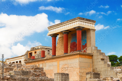 Knossos palace at Crete, Greece photo