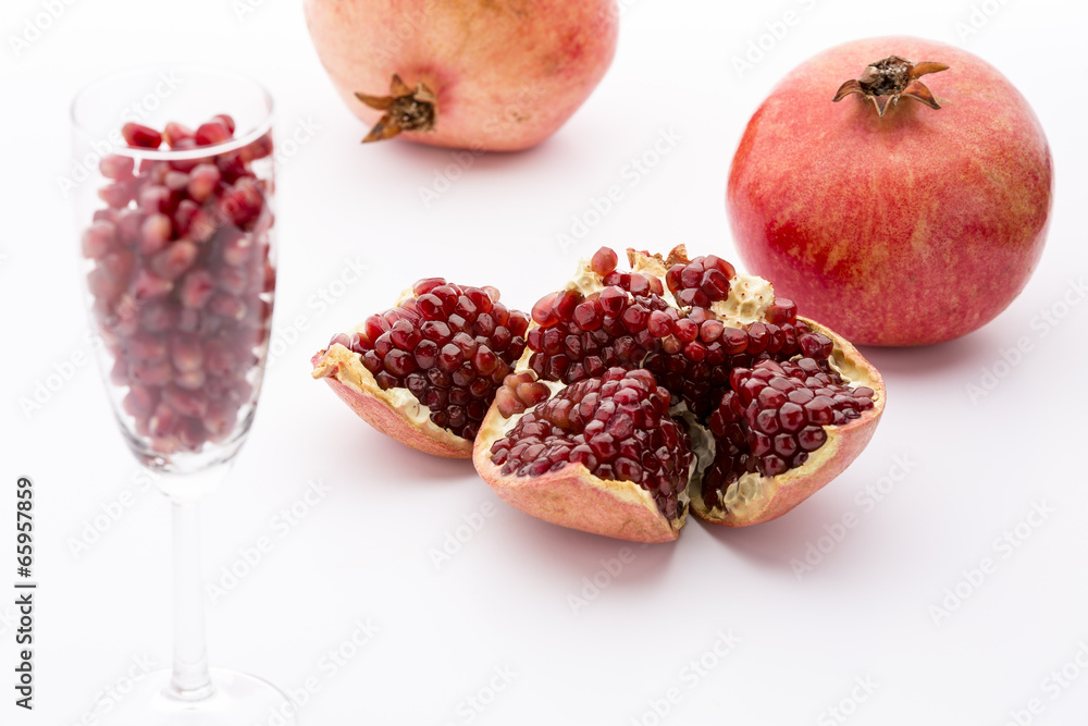 Kerne der Paradiesfrucht, Punica granatum Kerne der Paradiesfrucht, Punica granatum