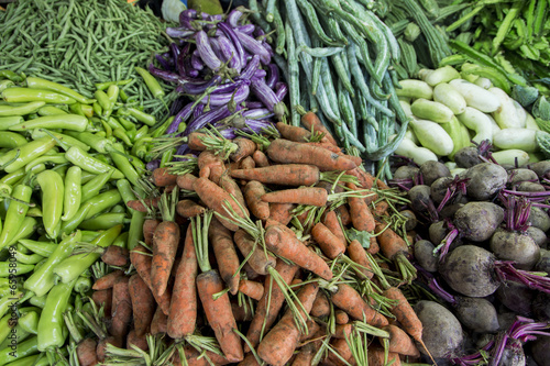 Vegetables on the market
