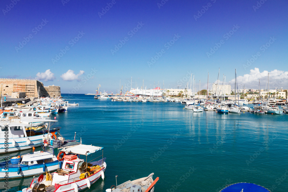 old port of Heraklion, Crete, Greece