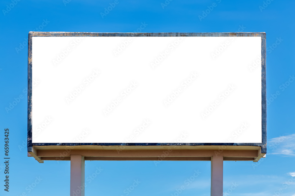 Fototapeta premium Blank billboard. Useful for your advertisement.