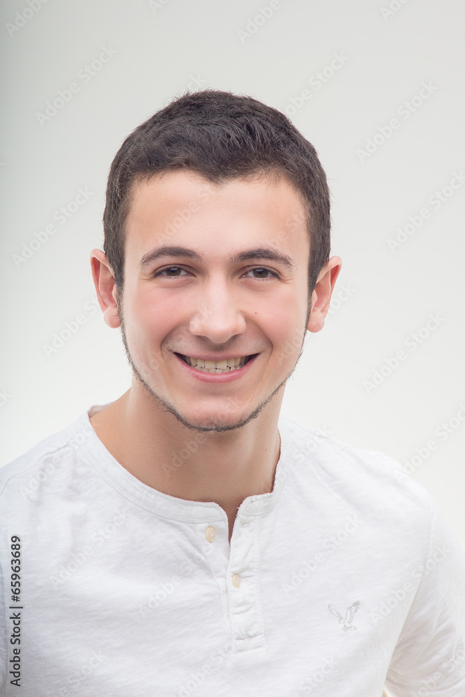young handsome guy half length young handsome guy half length