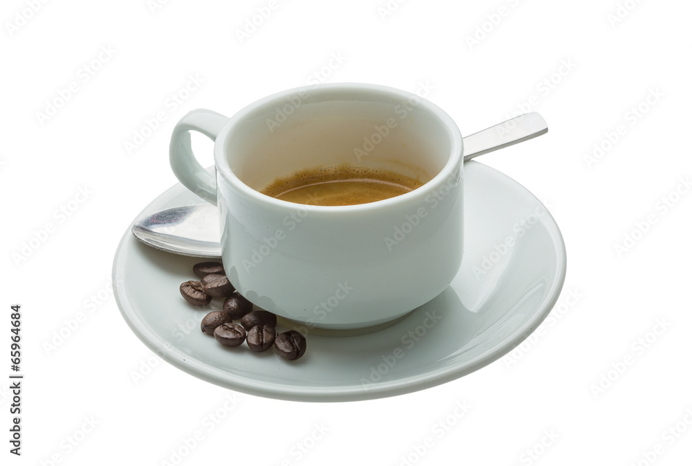 Hot fresh espresso Hot fresh espresso