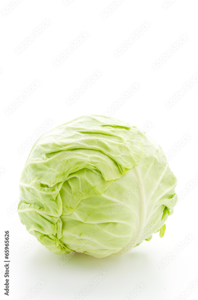 Cabbage isolated on white Cabbage isolated on white
