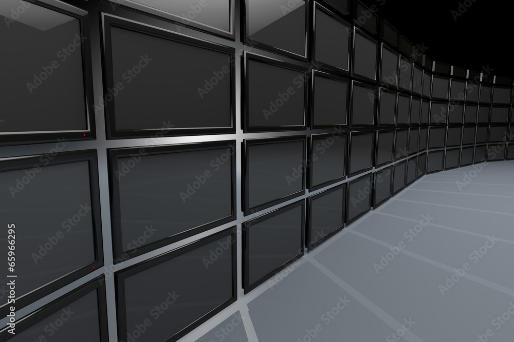High Tech Videowall Presentation Concept 3D work High Tech Videowall Presentation Concept 3D work