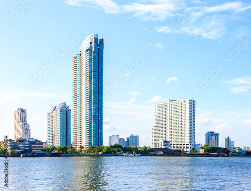 City and river scenery